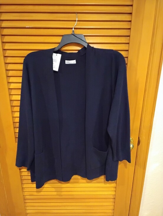 croft & barrow Sweaters - NWT Navy Classic Open Cardigan Sweater 1X Firm Price
